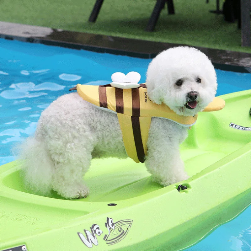 Dog Life Jacket - Verão pequena abelha cão maiô à