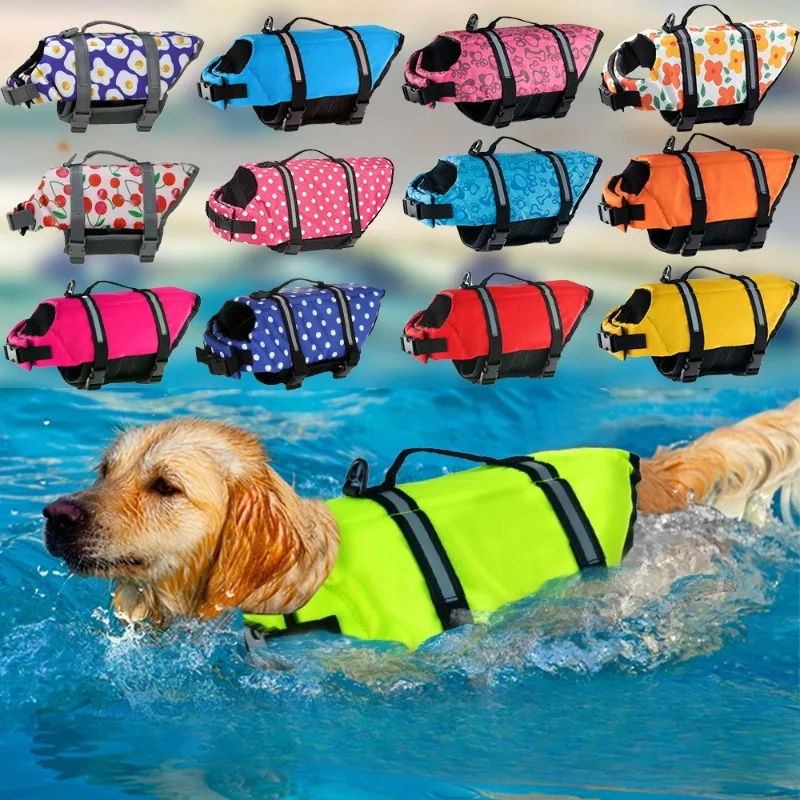 Dog Life Jacket - Colete Salva-Vidas para Cães, Colete de