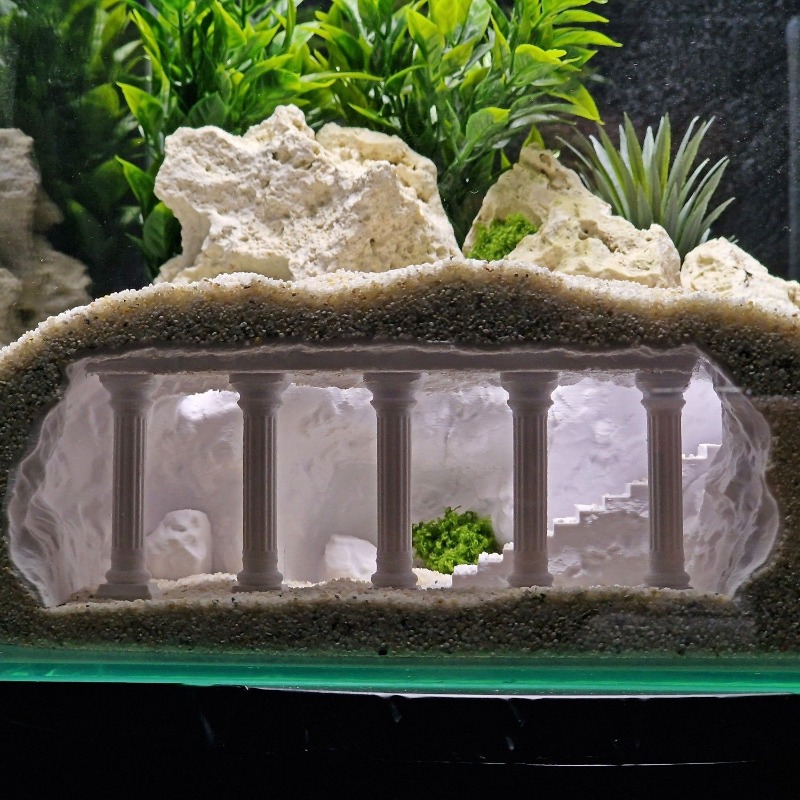 Pet Supplies Fish - Caverna para Aquário, Coluna Romana Artificial