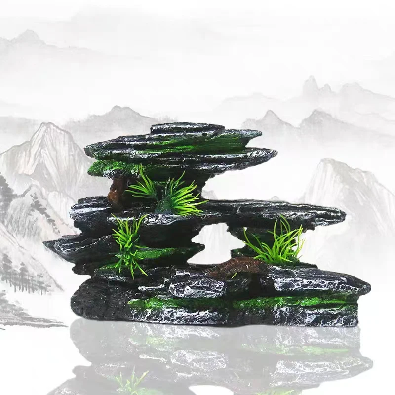 Resina aquário rockery montanh - Pet Supplies Fish avaliação e preço