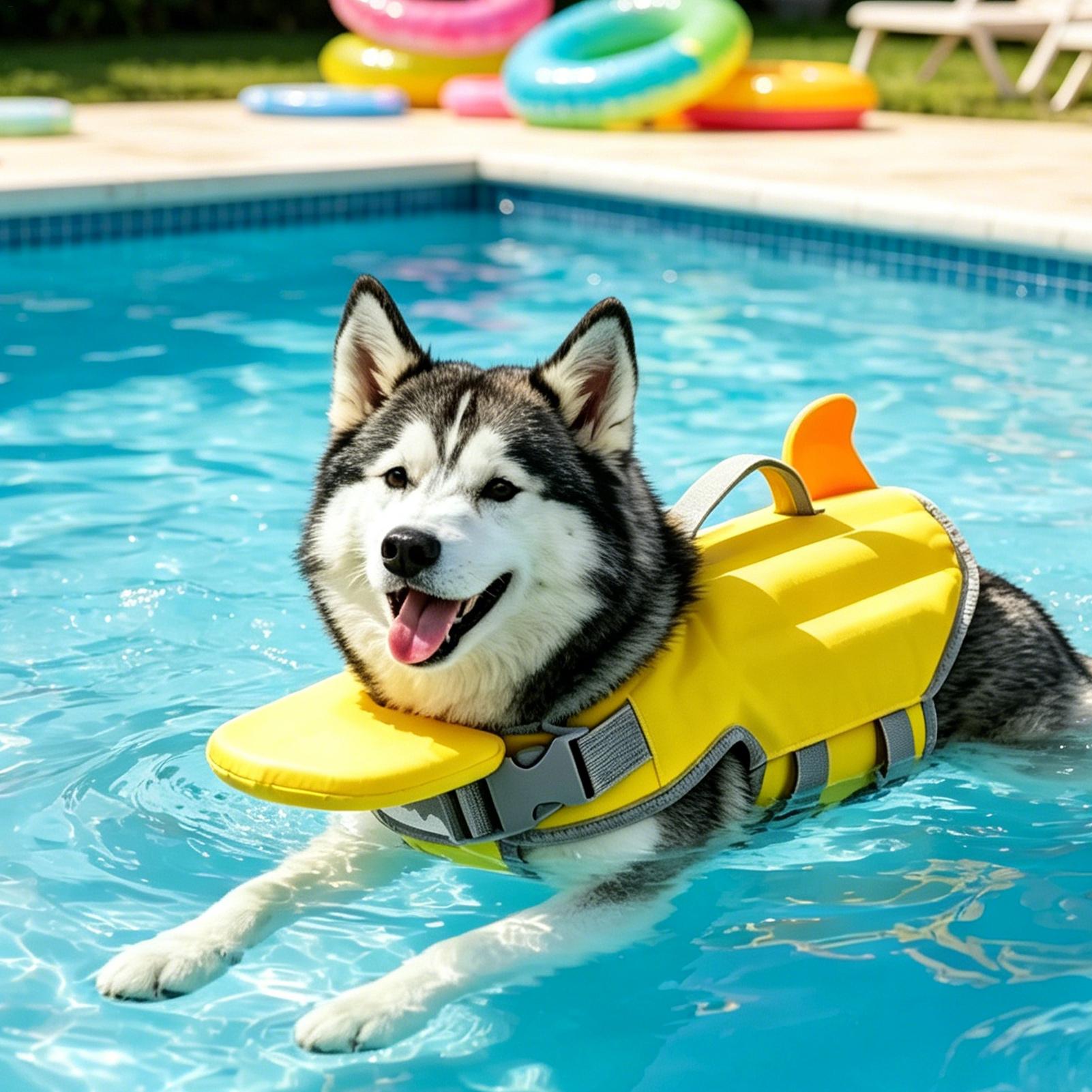 Colete Salva-Vidas para Cães d - Dog Life Jacket avaliação e preço