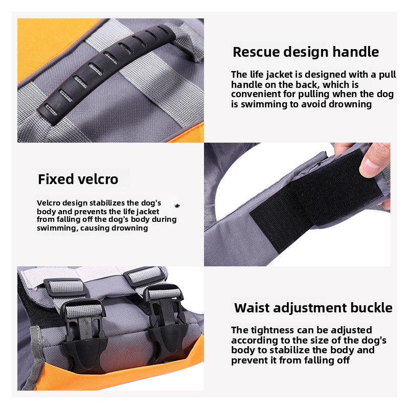 Colete Salva-Vidas para Cães d - Dog Life Jacket avaliação e preço