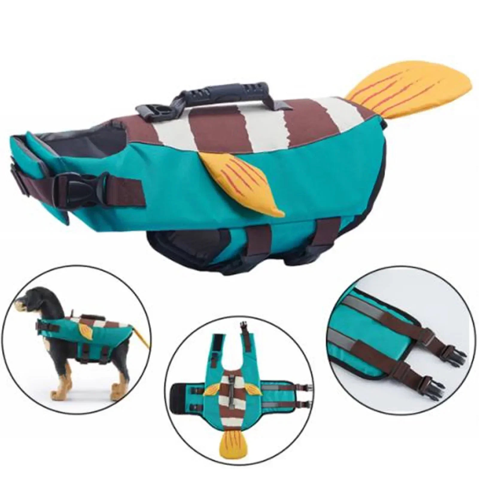 Colete Salva-Vidas Impermeável - Dog Life Jacket avaliação e preço