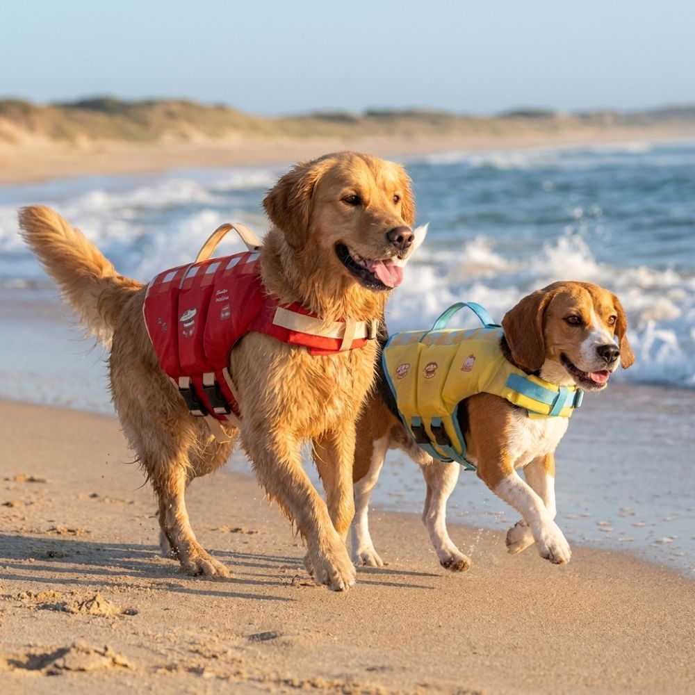 Colete Salva-Vidas Impermeável - Dog Life Jacket avaliação e preço