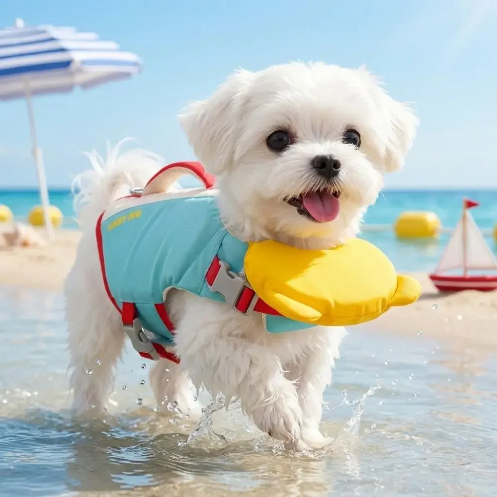 Colete Salva-Vidas para Cães c - Dog Life Jacket avaliação e preço